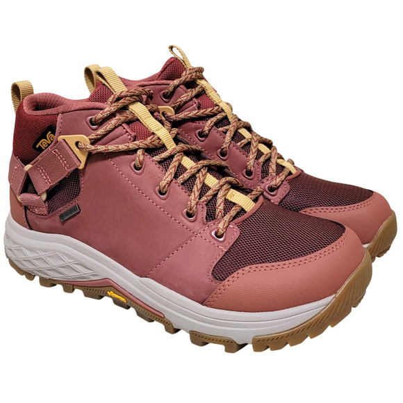 Teva Women Grandview Gore-Tex Vibram Sole Hiking Boots Size US 8 Marsala Red - Picture 2 of 6